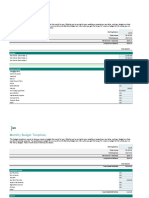 Rmi Personal Budget Worksheet v05 Xls - Monthly Budget