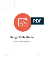 Gengo Code Guide: Rules For Translating Code