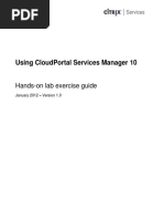CloudPortal Services Manager 10 - Lab Guide