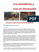 La Guerra Asimétrica y La Violencia en Venezuela