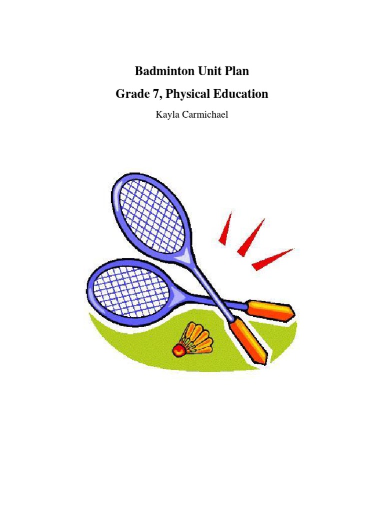 physical education project on badminton scribd