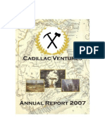 Corporate Profile Cadillac Ventures Inc. is a Canadian Mining
