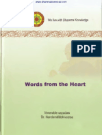 Words From The Heartby DR Nandamalabhivamsa