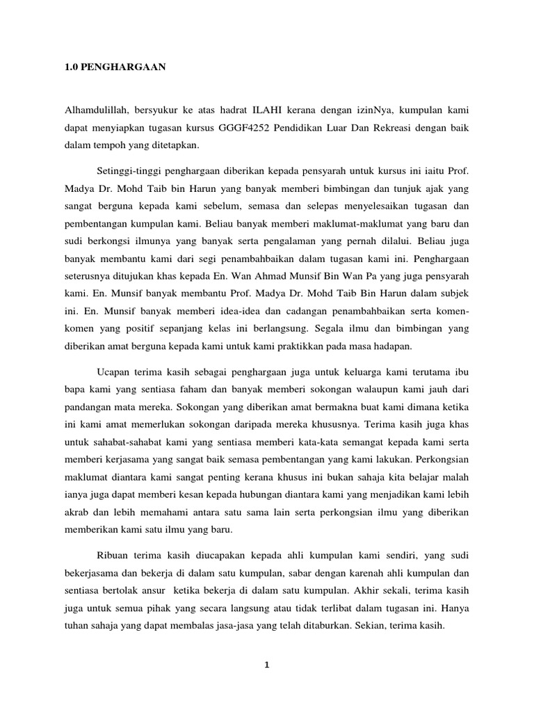 Report Rentas Halangan | PDF