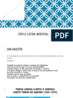 Lírica Latina Medieval