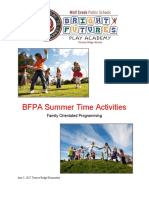 summer time activities bfpa