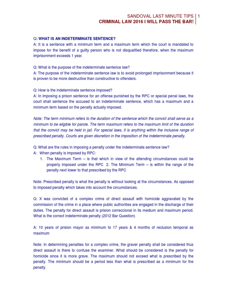 Indeterminate Sentencing Guidelines | PDF | Probation | Sentence (Law)