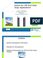 Ultracapacitors for Off-Grid Solar Applications