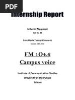 Download InternShip REport by Fakhir Marghoob SN35195878 doc pdf