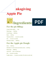 Thanksgiving Apple Pie