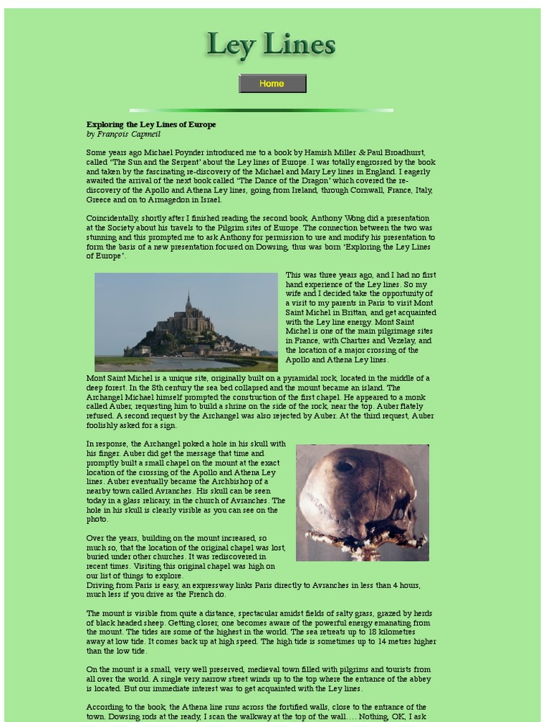 Exploring the Interconnected Sacred Sites and Energy Lines of Europe: A ...