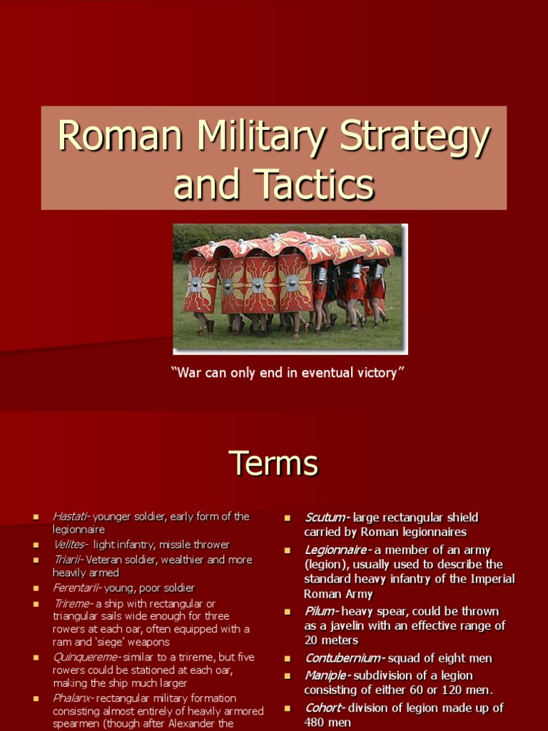 Roman Military Strategy and Tactics | PDF | Roman Legion | Warfare Of