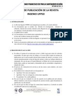Normas de Publicación de La Revista Ingenio UFPSO PDF