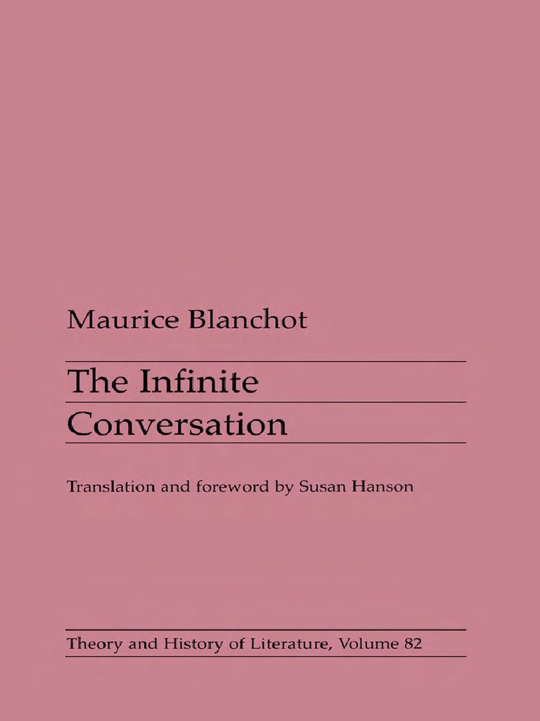 Infinite conversationBlanchotfull.pdf Truth
