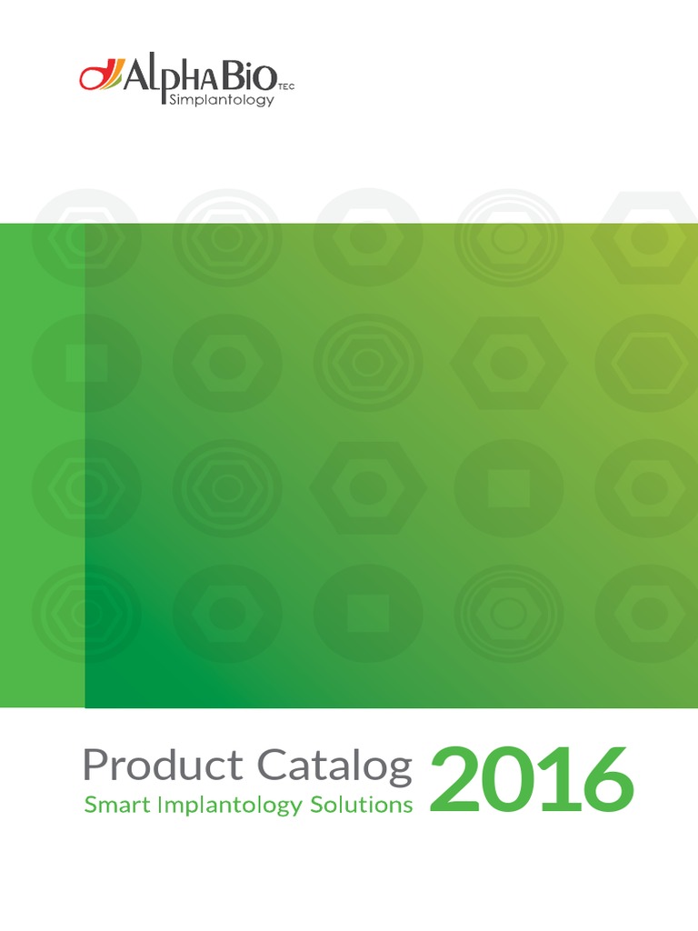 Catalog Alpha Bio 2016 | PDF | Dental Implant | Medicine