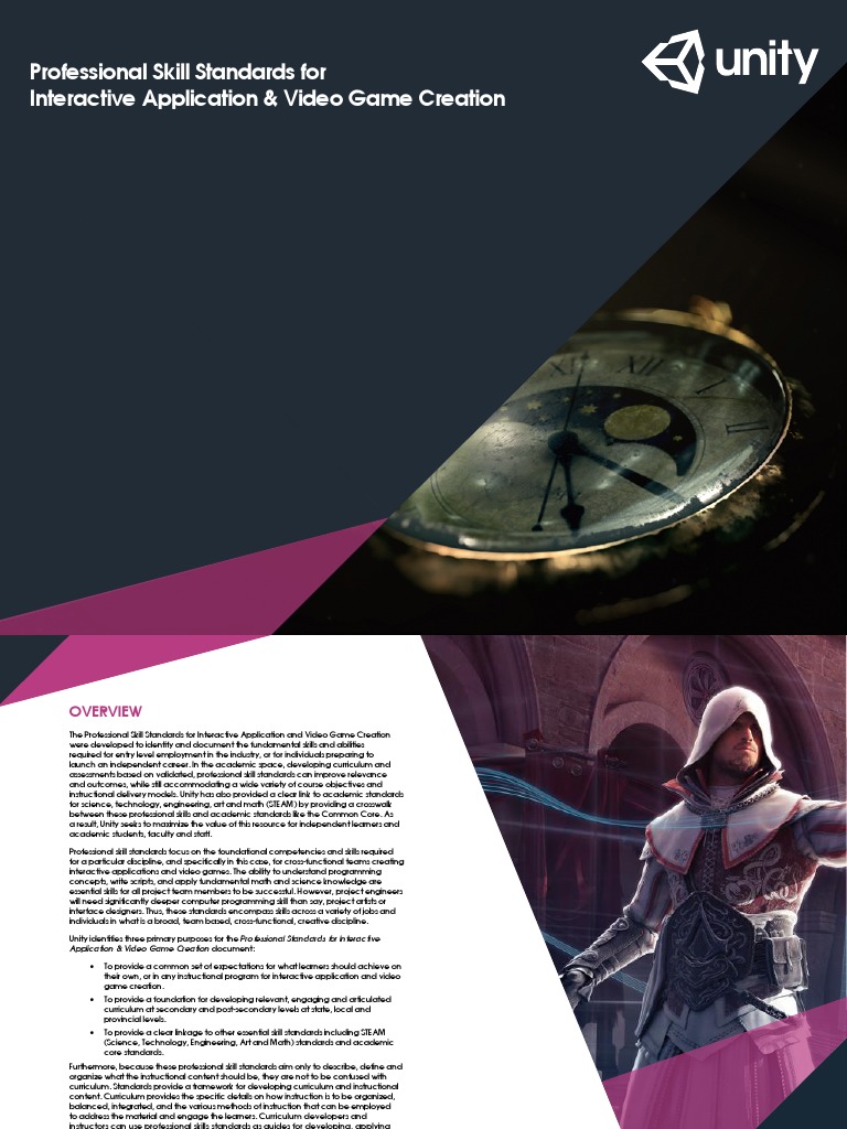 Unity Educator Toolkit Professional Skills Standard | PDF | Texture ...
