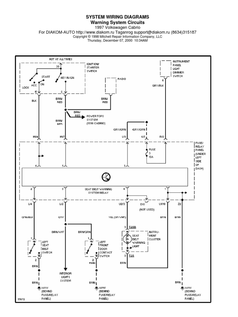 System Wiring Diagrams Warning System Circuits