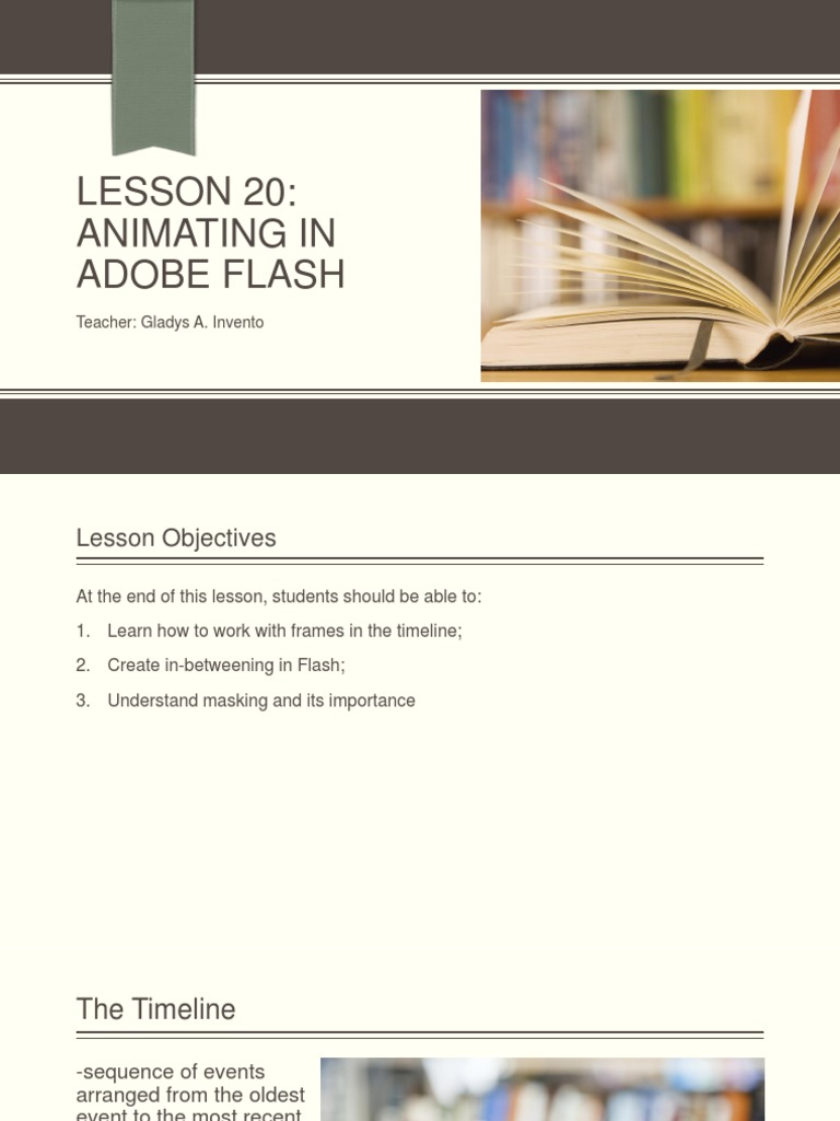Adobe Flash Animation Techniques | PDF | Teaching Methods & Materials | Art