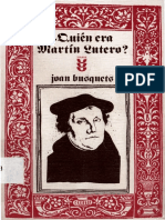 BUSQUETS, J., Quien Era Martin Lutero, Sigueme, 1986