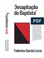 A DEGOLAÇÃO DO BATISTA, GARCÍA LORCA