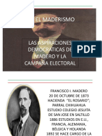 El Maderismo y las aspiraciones democráticas de Madero