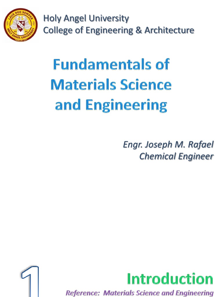 Lecture 1 - Materials Science | PDF | Ceramics | Materials Science