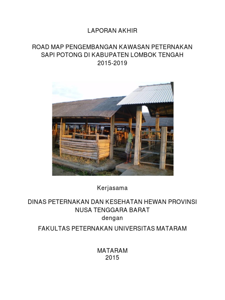 Roadmap Kawasan Sapi Potong Kab Loteng