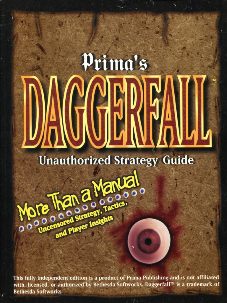 Prima Daggerfall Unofficial Strategy Guide | PDF | Video Games | Leisure