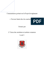 Projet de Règlement Sur Le Bénévolat - Mémoire de La Section Locale 1 PDF