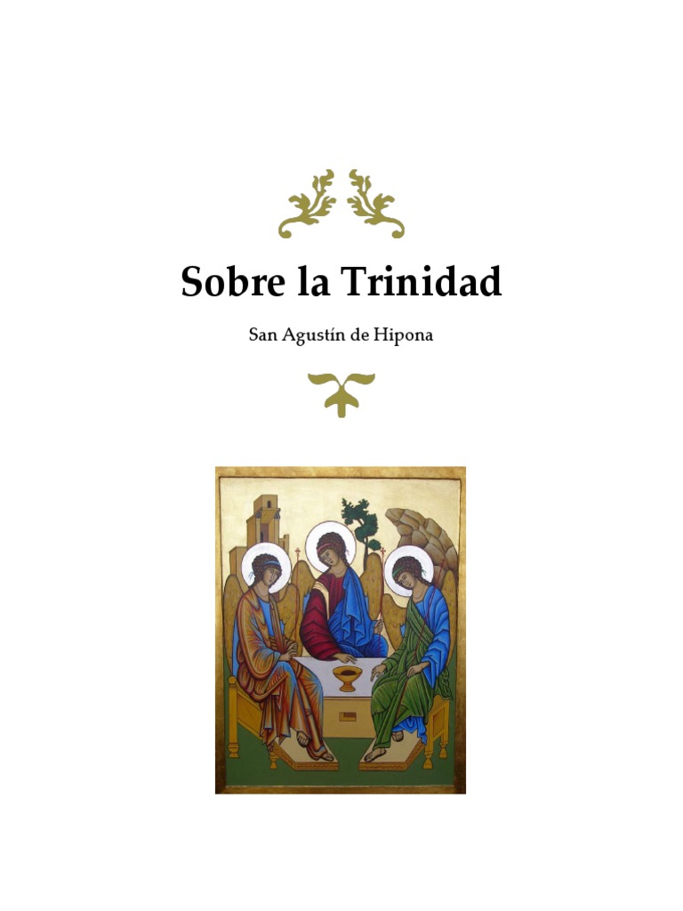Sobre La Trinidad (San Agustín de Hipona) espíritu Santo