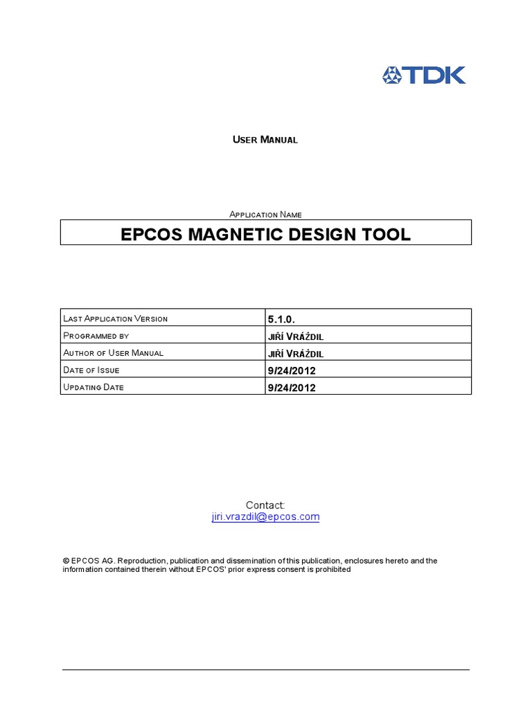 Epcos Magnetic Design Tool: SER Anual | PDF | Inductance | Subroutine