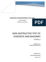 Non-Destructive Test of Concrete and Masonry: Khwopa Engineering College