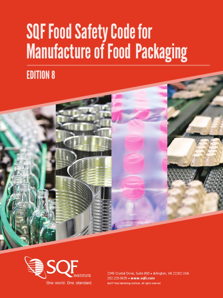 SQF Code Ed8FoodPackaging Food Safety Packaging And Labeling