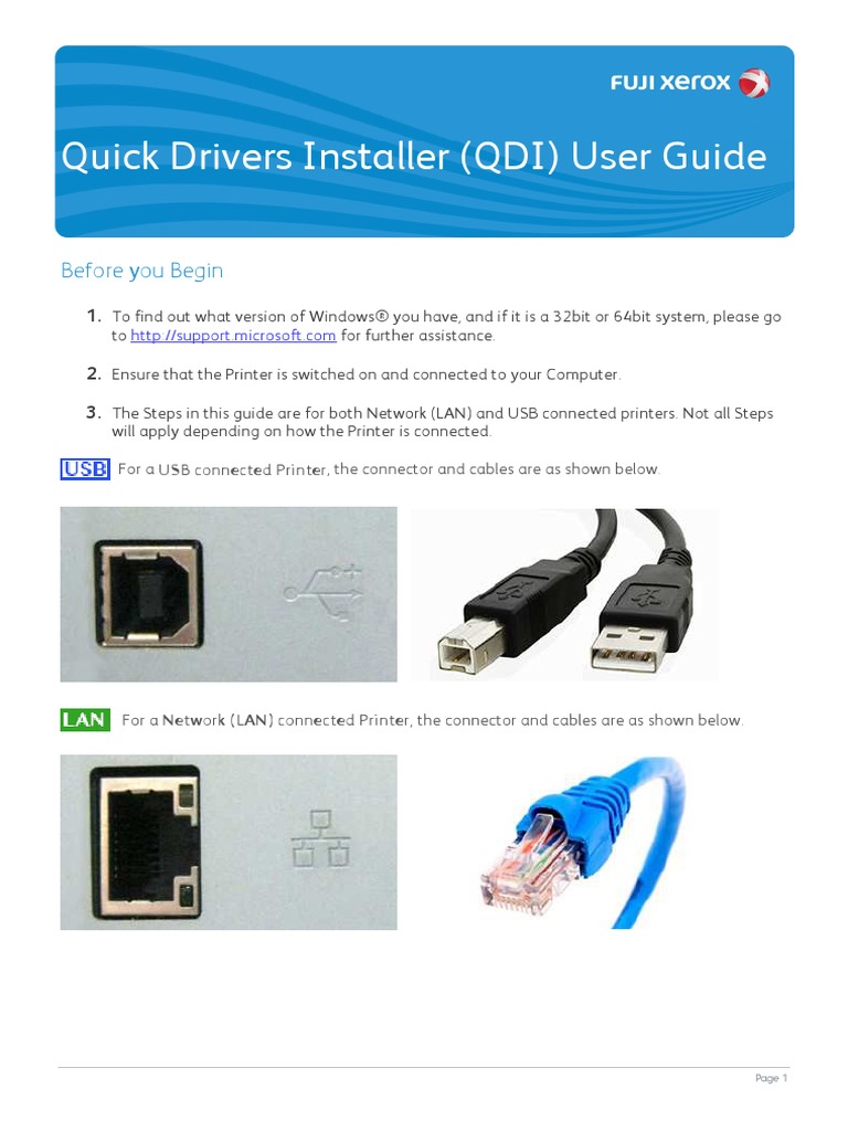 Quick Drivers Installer (QDI) User Guide: Before You Begin | PDF | 64 ...
