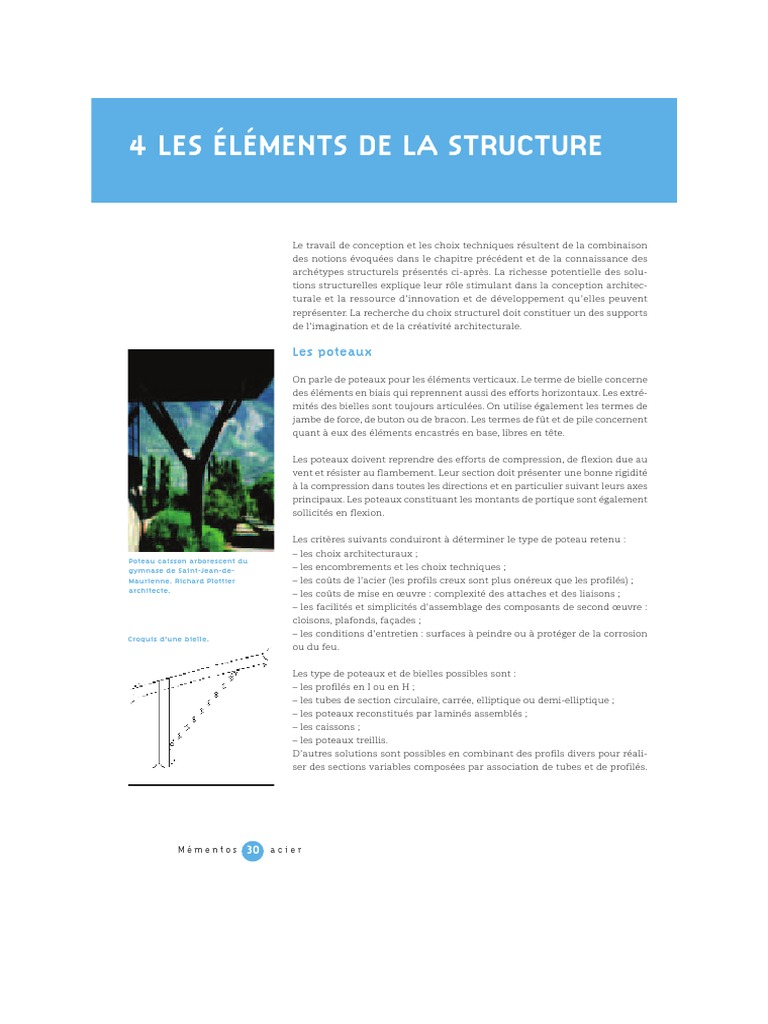 Éléments Structurels en Acier dans le Bâtiment | PDF | Treillis ...