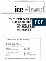 Service Manual - TV Tuner Pack (PAL) For Game Gear MK-2101