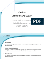 Online Marketing Glossary: Indium Web Management
