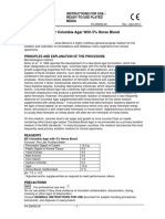 Columbia Agar With 5% Horse Blood: Instructions For Use - Ready-To-Use Plated Media