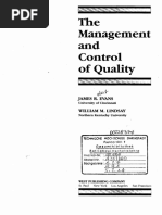 The Management and Control of Quality