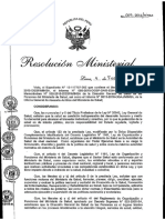 RM 069 - 2016 MINSA - Directiva Sanitaria para La Prevención de La Anemia y Control de La Anemia Por Deficiencia de Hierro en Gestantes y Puérperas