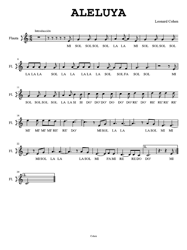 Aleluya Hymn Lyrics and Meaning PDF