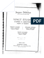 Jacques Delécluse Veinte Estudios Segú R. Kreutzer Adaptados Al Xilofono