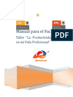 Manual para el Facilitador. Taller la Productividad Laboral en mi Vida Profesional.pdf