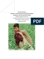 executive summary- resilience in undocumented unaccompanied children- perceptions of the past and future outlook