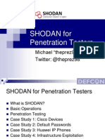 SHODAN for Penetration Testers (DEFCON 18)