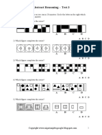 Abstract Reasoning - Test 3: 25 Questions