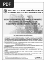 Aula 22 - Prova 7 - PM-ES - Soldado Combatente