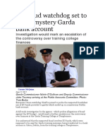 EU Fraud Watchdog Set to Probe Mystery Garda Bank Account