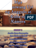 Mga Karaniwang Uri NG Anggulo at Kuha NG