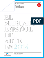 Informe Sobre El Mercado Espanol Del Arte en 2014 de La Fundacion Arte y Mecenazgo